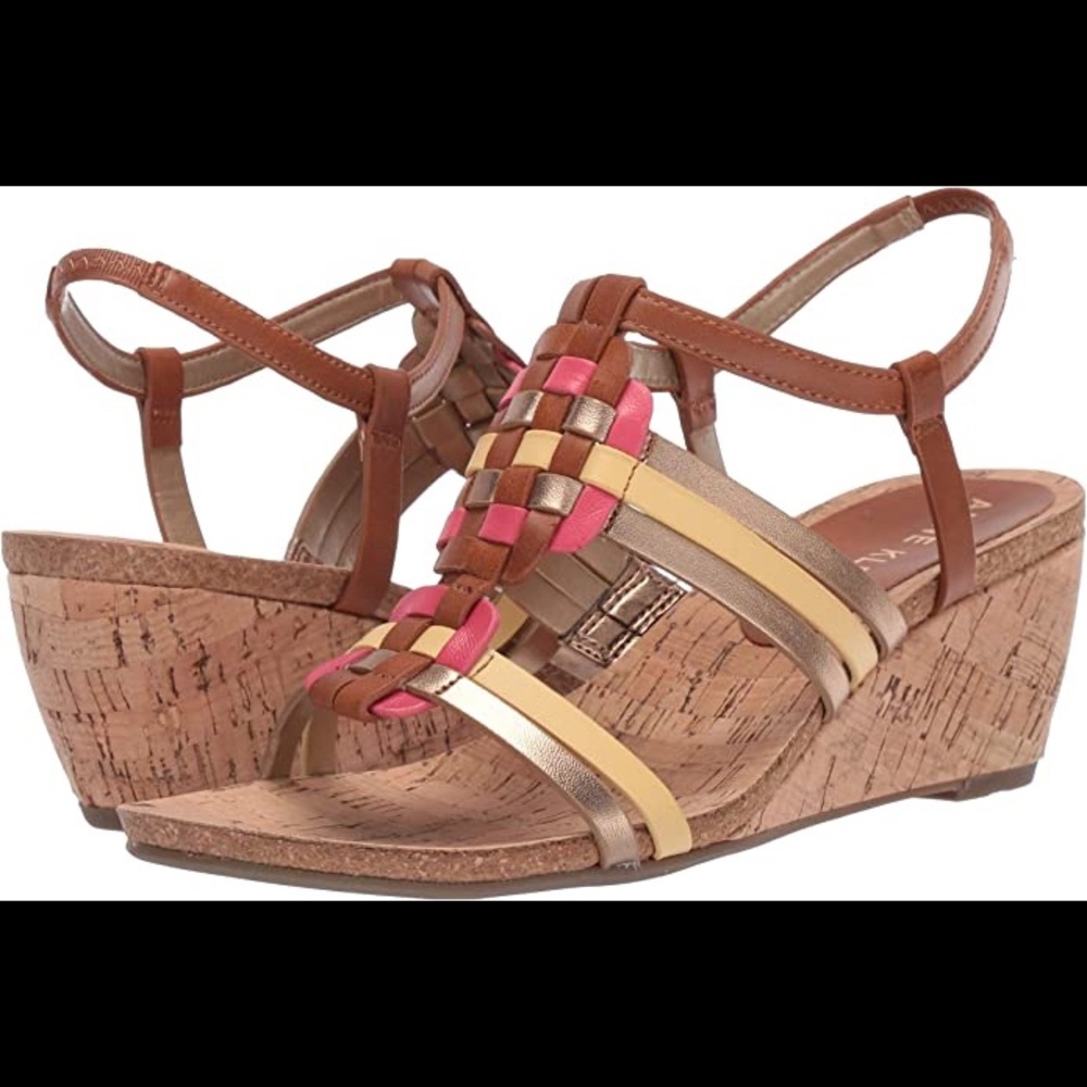Anne Klein Women's Tilly Wedge Sandal 2.5” heel (9M)